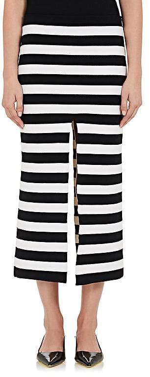 Women's Striped Compact Knit Pencil Skirt
