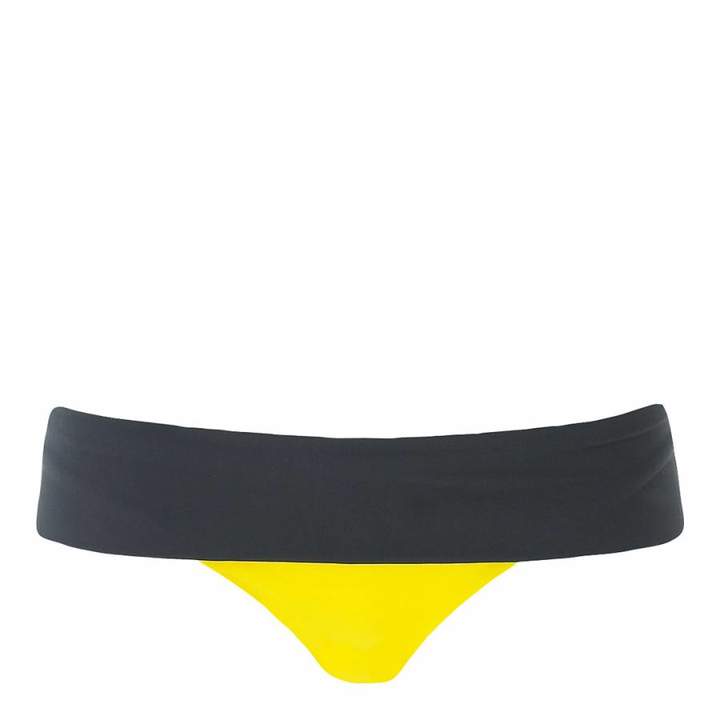 Yellow/Black Colour Block Bikini Bottoms