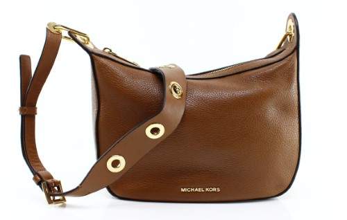 Michael Kors Raven Luggage Brown Medium Crossbody Handbag - BROWNS - STYLE