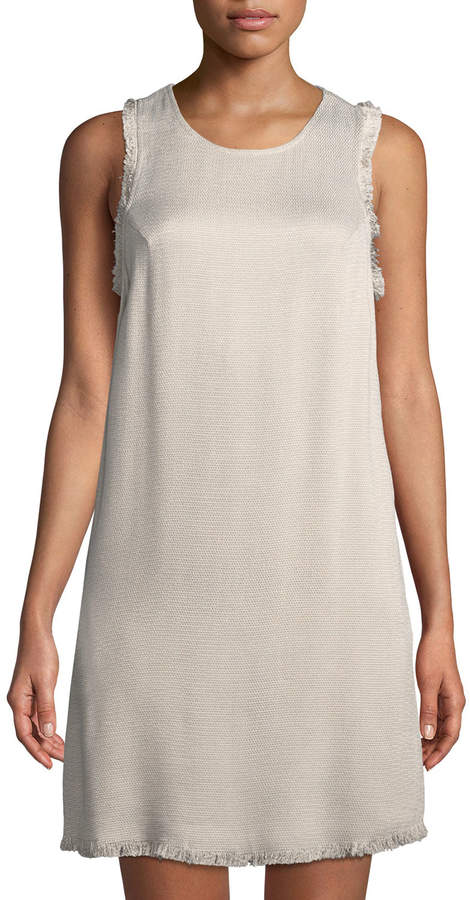 Julia Fringe-Trimmed Tweed Dress