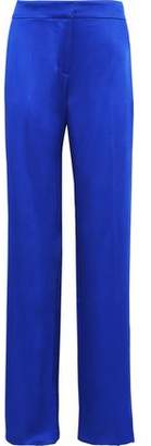 Peter Pilotto Striped Satin-crepe Wide-leg Pants