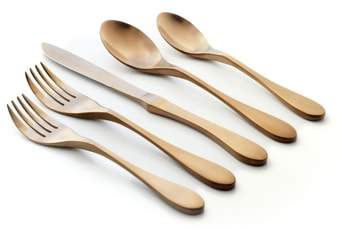 KNORK 5-Piece Copper Finish Place Setting