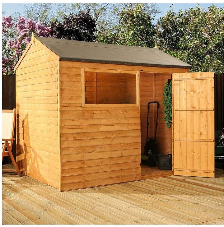 Mercia Mercia 8x6ft Great Value Overlap Shed Reverse Apex With Window