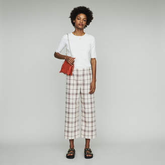 Maje Wide leg plaid pants