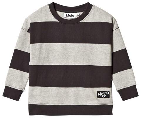 Black and Grey Stripe Sweatshirt