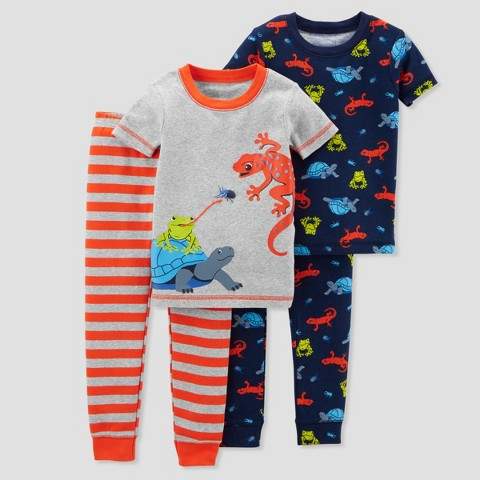 Just One You made by carter Toddler Boys' 4pc Cotton Frog Pajama Set - Just One You Made by Carter's® Red
