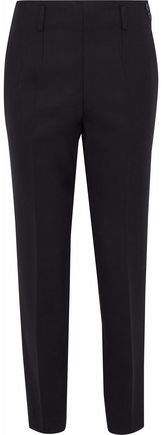 Cropped Stretch-Wool Tapered Pants