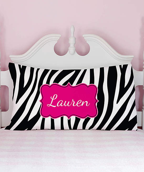 Sassy Zebra Personalized Pillowcase
