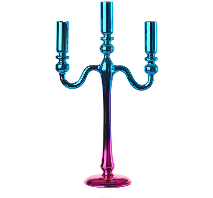 Gradient Candle Holder - Triple - Pink Blue
