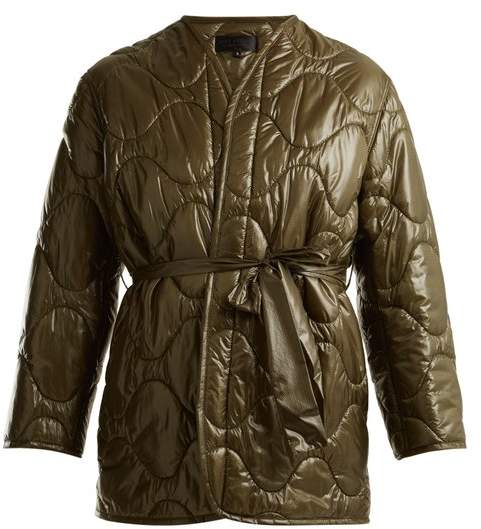 Quilted tie-waist jacket