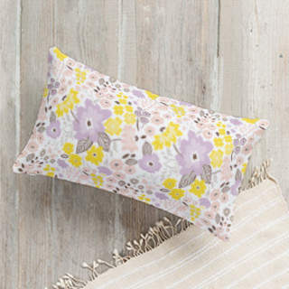 Gentle Blossom Lumbar Pillow