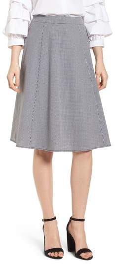 Gingham A-Line Skirt