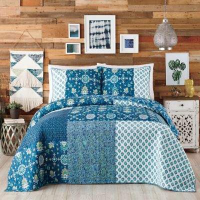 Murano Glass King Quilt in Blue
