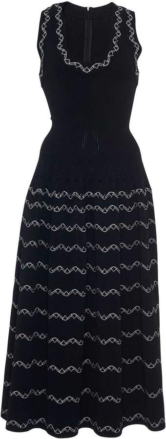 Stretch-Knit Midi Dress