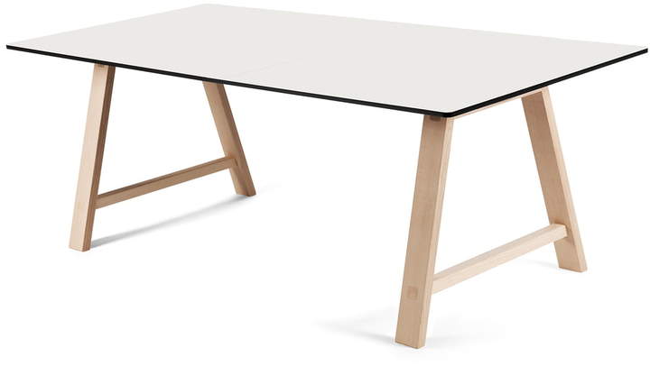 Andersen Furniture - T1 Ausziehtisch 160cm, Eiche geseift / Laminat Weiß
