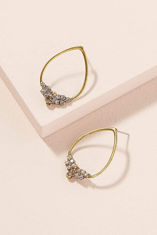 Ava Ohrstecker in tropfenförmigem Design - Gold