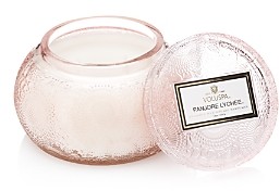 Japonica Panjore Lychee Embossed Glass Chawan Bowl Candle