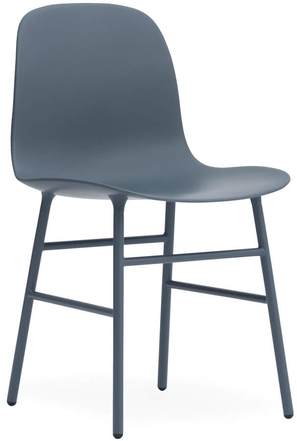 Normann Copenhagen - Form Stuhl, Gestell Stahl / Blau