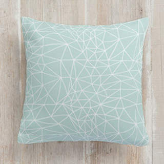 Geometric Net Square Pillow