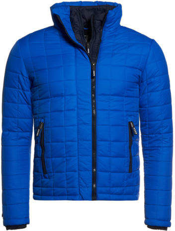 Neue Herren Jacke Box Quilt Fuji Jacket Cobalt