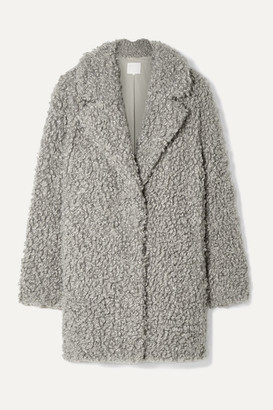 Tibi Faux Shearling Coat - Gray Tibi Faux Shearling Coat - Gray
