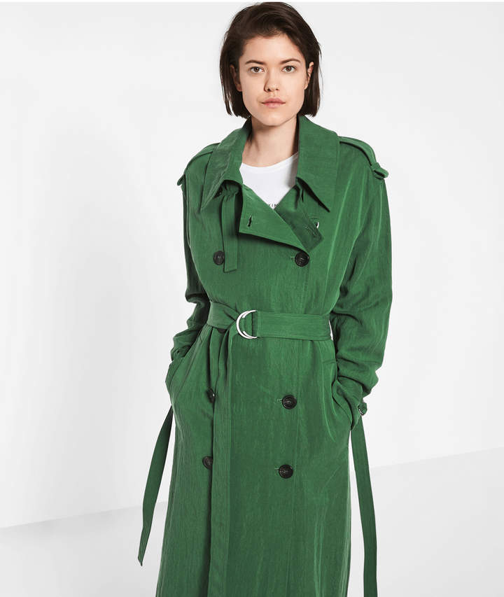 Mantel mit großen Knöpfen, Grün, Größe 36