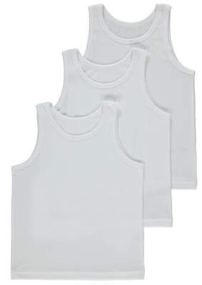 White Vests 3 Pack