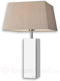 Eckige, edle Tischleuchte Prag