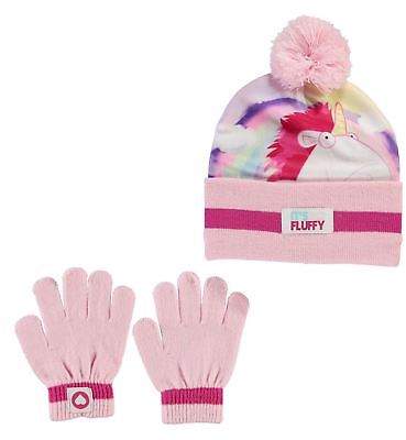 Kids 2 Piece Hat Set Childs Winter Warm Print Knitted Printed