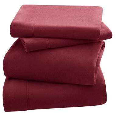 Premier Comfort Peak Performance Fleece Sheet Set - Red (Full)