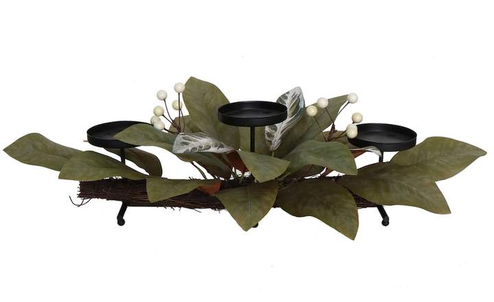 Sonoma Goods For Life SONOMA Goods for Life Artificial Magnolia Leaf 3-Tier Candle Holder