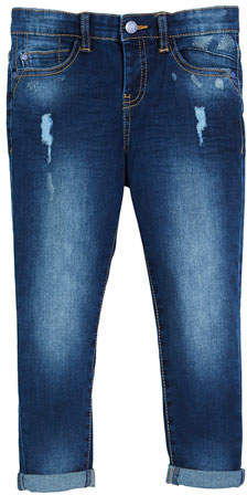 Distressed Regular-Fit Jeans, Size 4-7