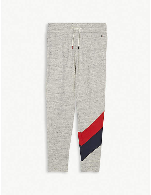 Racing stripe cotton tracksuit bottoms 4-16 years