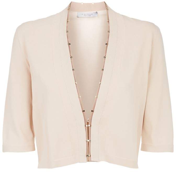 D.exterior Studded Cropped Cardigan