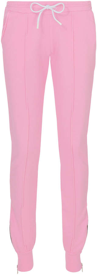 Milan Zip Detail Pink Jogger Pants