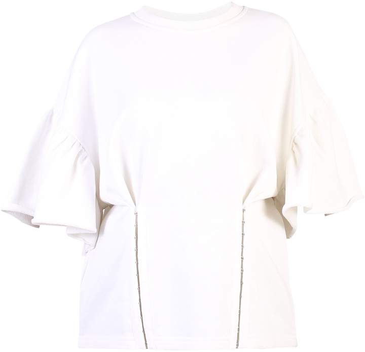 Ruffled Cotton T-shirt