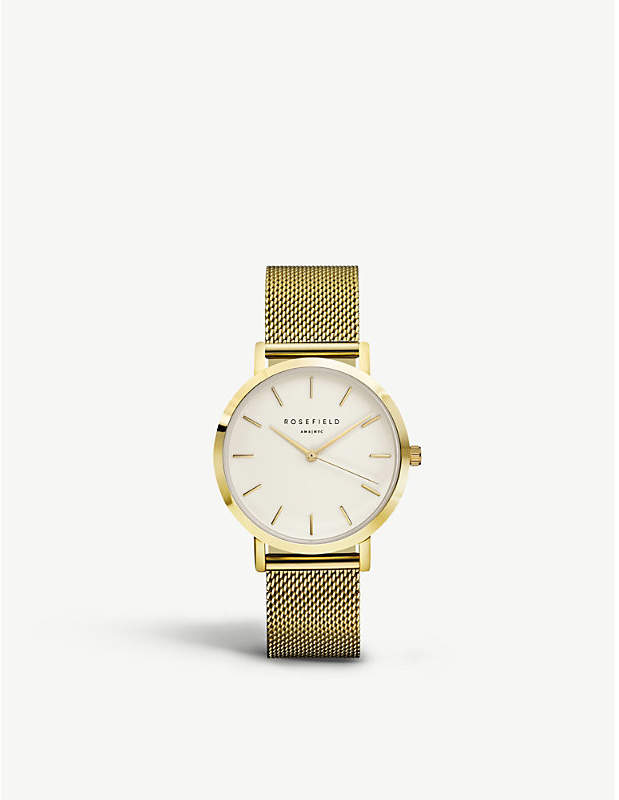 ROSEFIELD MWG-M41 Mercer PVD gold-plated watch
