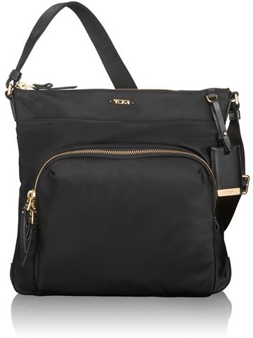 'Voyageur - Capri' Nylon Crossbody Bag - Black