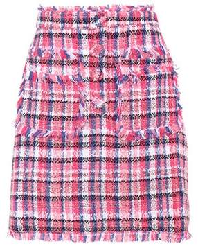 Karierter Minirock aus Tweed