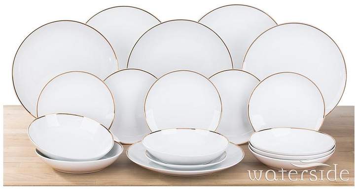 WATERSIDE Gold Band 18pc Dinner Set