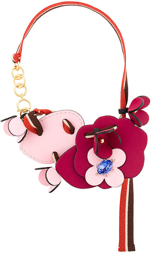 striped petal necklace