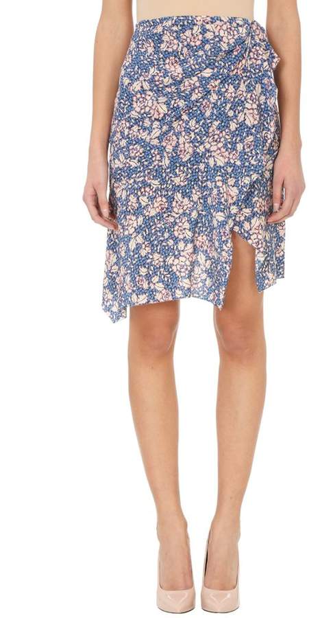 Becka Floral Silk Blend Skirt