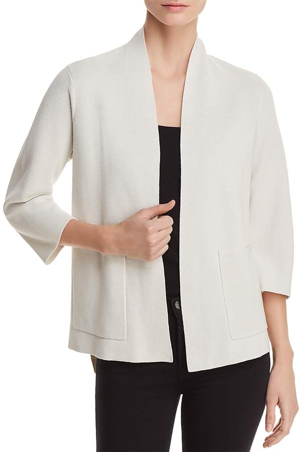 Open-Front High/Low Cardigan