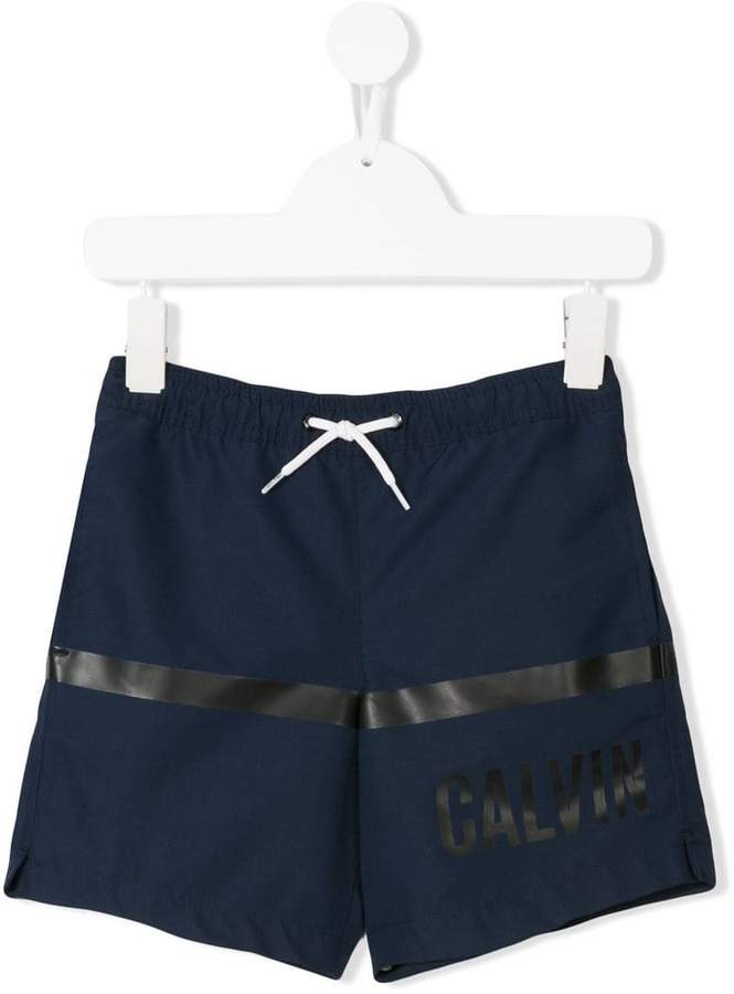 Calvin Klein Kids logo print shorts