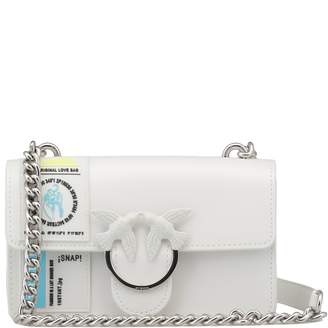 Пинко сумка белая с рисунком