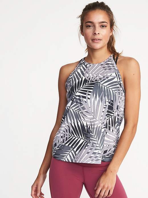 Relaxed High-Neck Performance Tank for Women