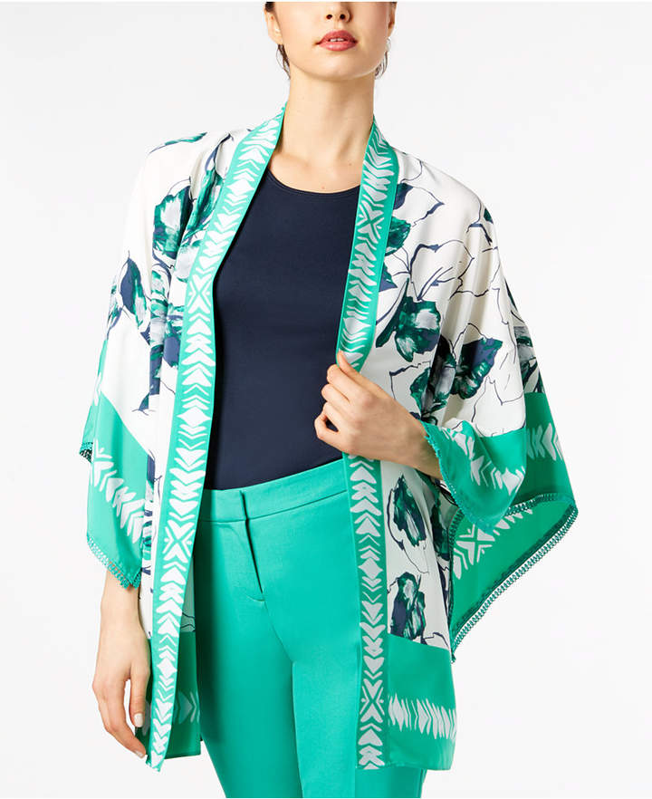 Printed Short Kimono Jacket, Created for Macy's