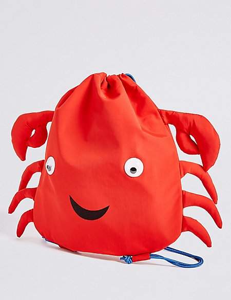 Kids’ Crab Drawstring Backpack