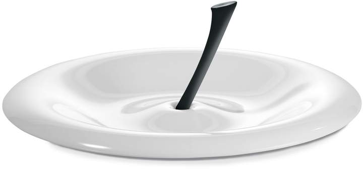 Obstschale Big Apple, weiß / schwarz