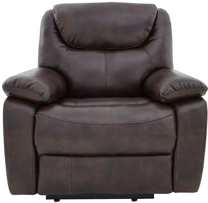 Parton Luxury Faux Leather Manual Recliner Armchair